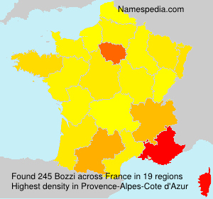Surname Bozzi in France Surname Bozzi in France