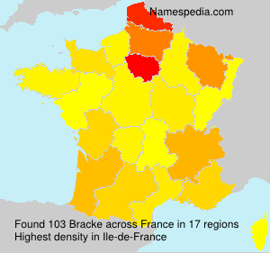Surname Bracke in France Surname Bracke in France