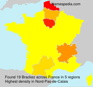 Surname Brackez in France Surname Brackez in France