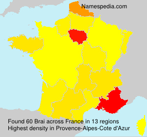 Surname Brai in France Surname Brai in France