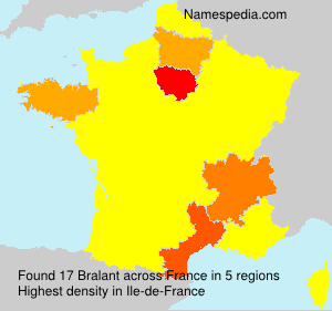 Surname Bralant in France Surname Bralant in France