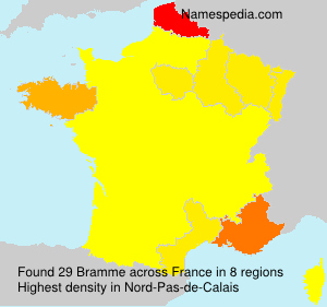 Surname Bramme in France Surname Bramme in France