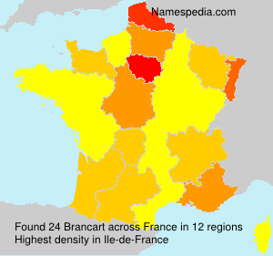 Surname Brancart in France Surname Brancart in France