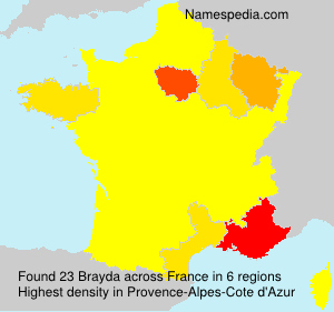 Surname Brayda in France Surname Brayda in France