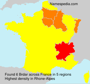 Surname Brdar in France Surname Brdar in France