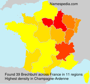 Surname Brechbuhl in France Surname Brechbuhl in France