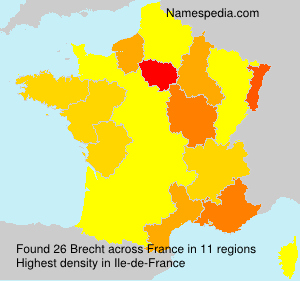 Surname Brecht in France Surname Brecht in France