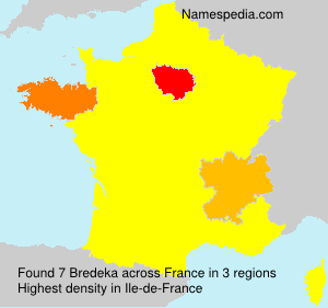Surname Bredeka in France Surname Bredeka in France