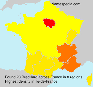 Surname Bredillard in France Surname Bredillard in France