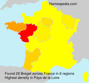 Surname Breget in France Surname Breget in France