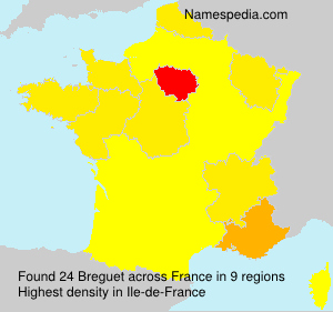 Surname Breguet in France Surname Breguet in France