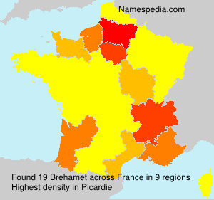 Surname Brehamet in France Surname Brehamet in France