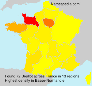 Surname Breillot in France Surname Breillot in France