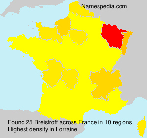 Surname Breistroff in France Surname Breistroff in France