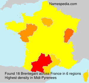 Surname Brentegani in France Surname Brentegani in France