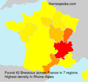 Surname Bressoux in France Surname Bressoux in France