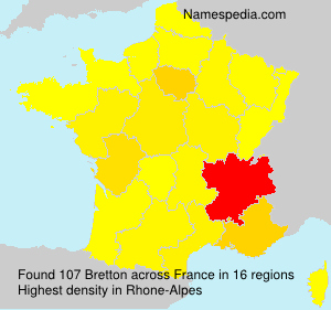 Surname Bretton in France Surname Bretton in France