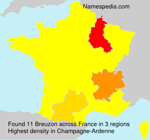 Surname Breuzon in France Surname Breuzon in France