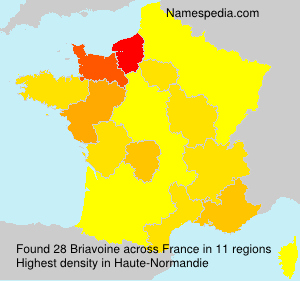 Surname Briavoine in France Surname Briavoine in France