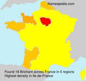 Surname Brichant in France Surname Brichant in France