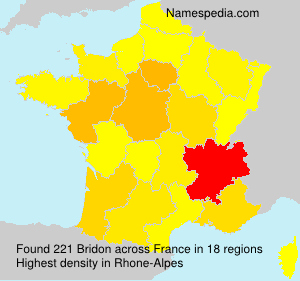 Surname Bridon in France Surname Bridon in France
