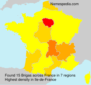 Surname Brigas in France Surname Brigas in France