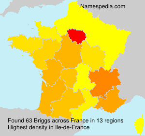 Surname Briggs in France Surname Briggs in France