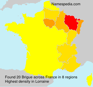 Surname Brigue in France Surname Brigue in France