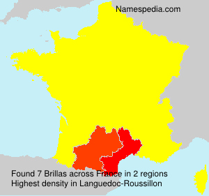 Surname Brillas in France Surname Brillas in France