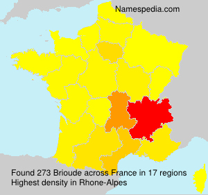 Surname Brioude in France Surname Brioude in France