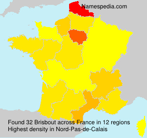 Surname Brisbout in France Surname Brisbout in France