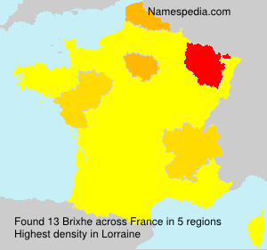 Surname Brixhe in France Surname Brixhe in France
