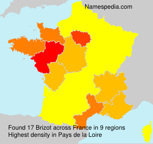 Surname Brizot in France Surname Brizot in France