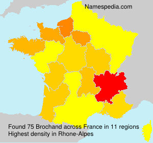 Surname Brochand in France Surname Brochand in France