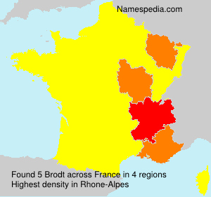 Surname Brodt in France Surname Brodt in France