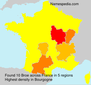 Surname Broe in France Surname Broe in France