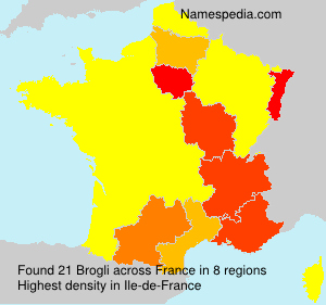 Surname Brogli in France Surname Brogli in France