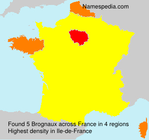 Surname Brognaux in France Surname Brognaux in France