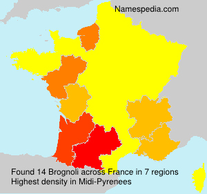 Surname Brognoli in France Surname Brognoli in France