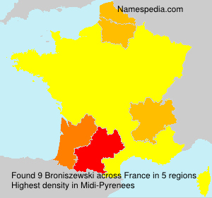Surname Broniszewski in France Surname Broniszewski in France