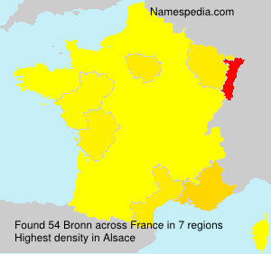 Surname Bronn in France Surname Bronn in France
