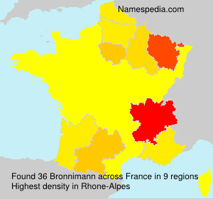 Surname Bronnimann in France Surname Bronnimann in France