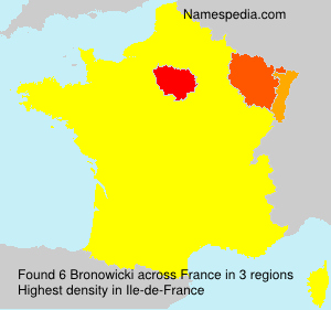 Surname Bronowicki in France Surname Bronowicki in France
