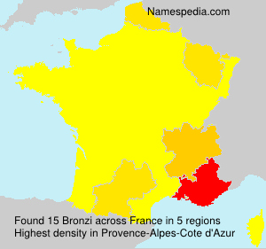 Surname Bronzi in France Surname Bronzi in France