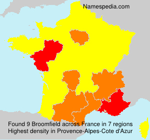 Surname Broomfield in France Surname Broomfield in France