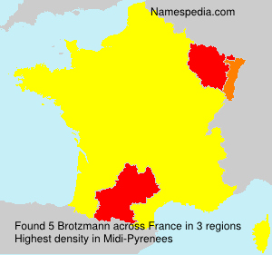 Surname Brotzmann in France Surname Brotzmann in France