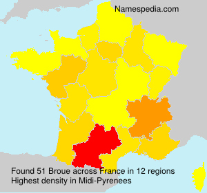 Surname Broue in France Surname Broue in France