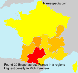 Surname Bruget in France Surname Bruget in France