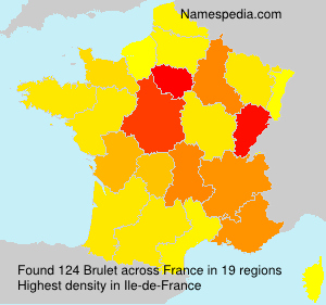 Surname Brulet in France Surname Brulet in France