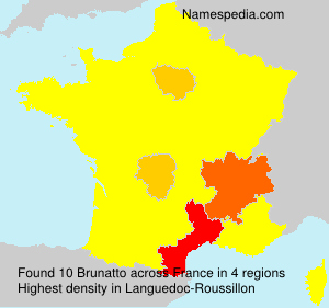 Surname Brunatto in France Surname Brunatto in France
